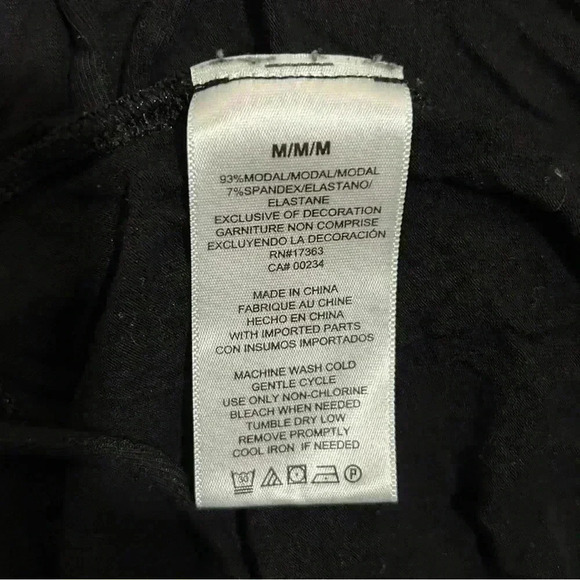 DKNY Black Longline Cardigan Sweater Wrap Tie Duster Knit Long Sleeve Size M - Picture 7 of 8